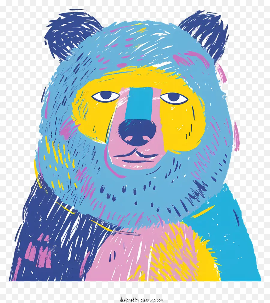 синий медведь，медведь PNG