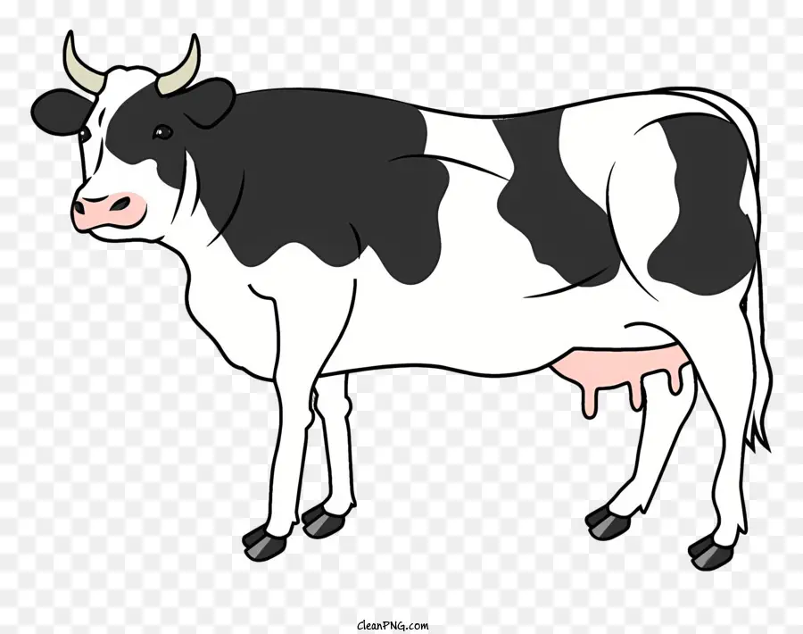 молочная корова，Cartoon Cow PNG