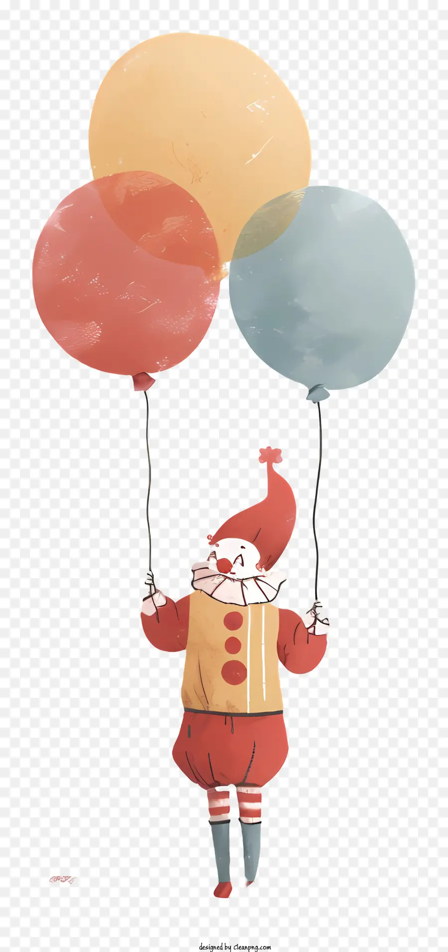 клоун с воздушными шарами，персонажа из мультфильма PNG