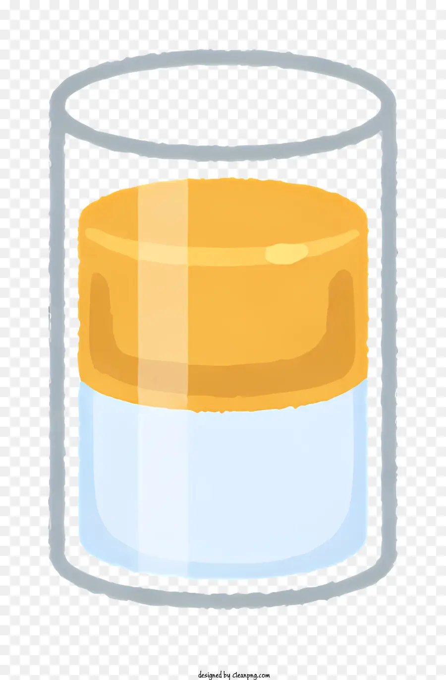 прозрачное стекло，бледно желтая жидкость PNG
