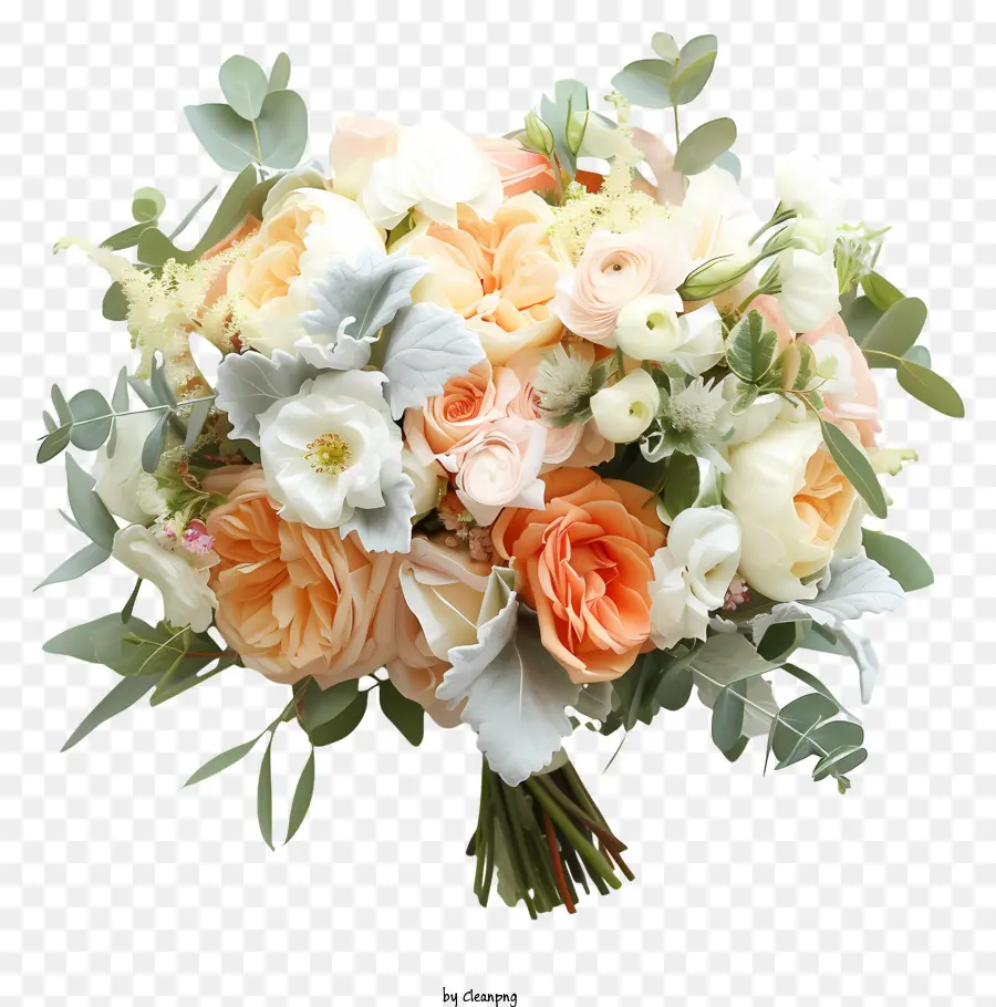 Свадебный цветок букет，романтический PNG