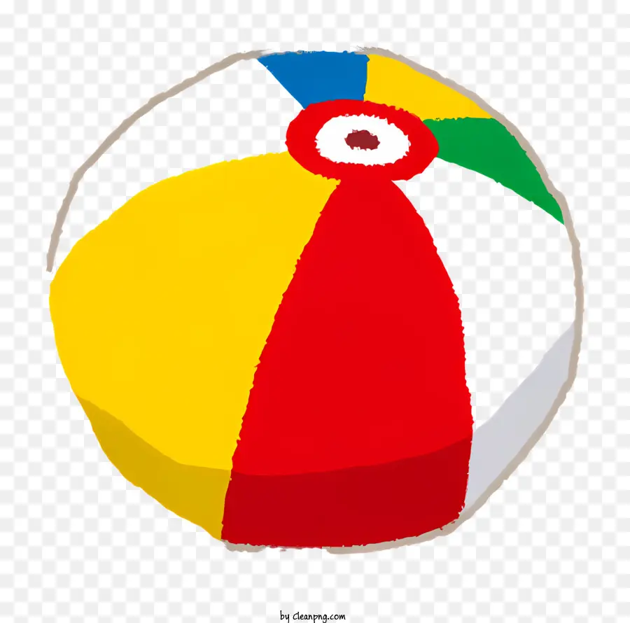 Пляжный мяч，полосатый мяч PNG