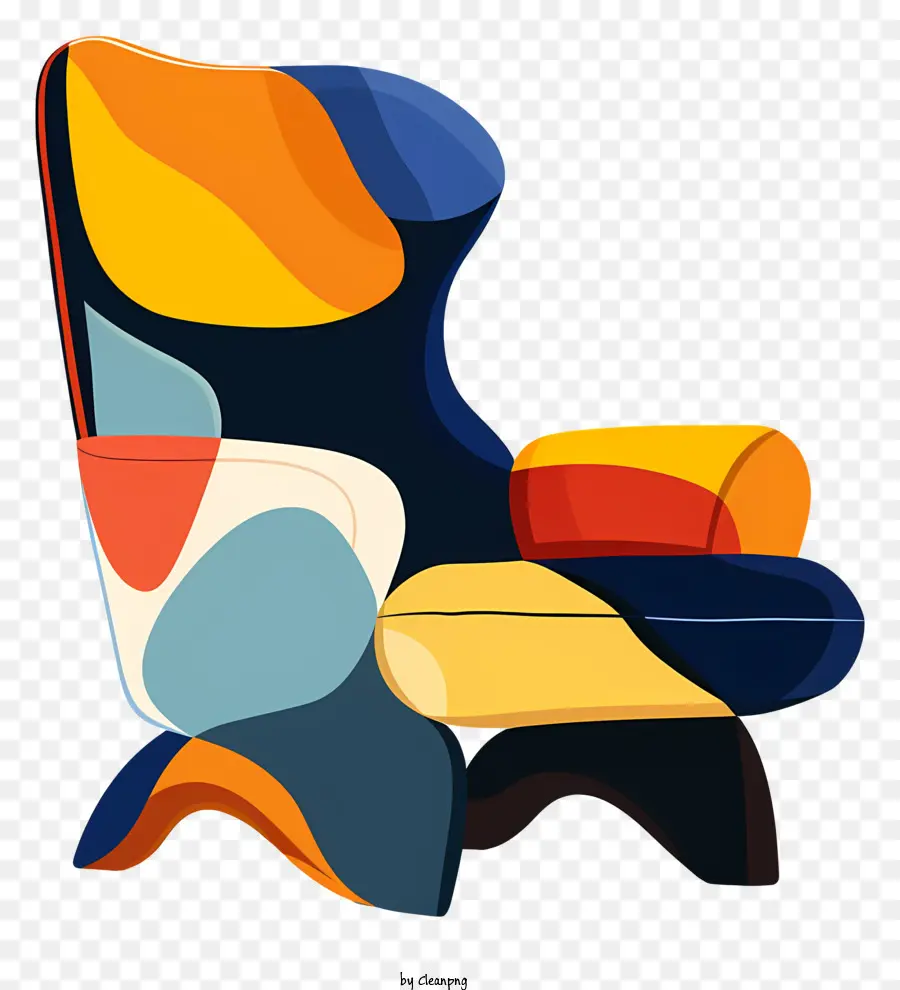 современный стул，Абстрактное кресло PNG