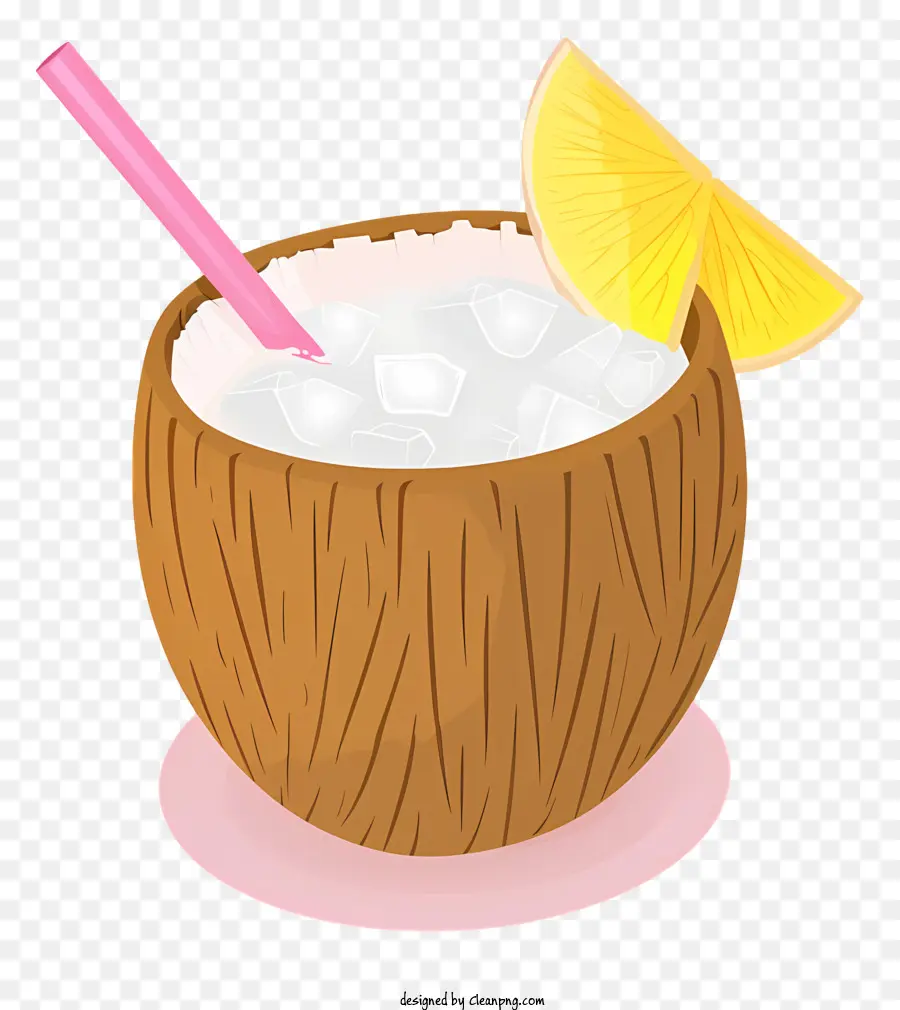 Кокосовый коктейльный напиток，Стакана кокосового PNG
