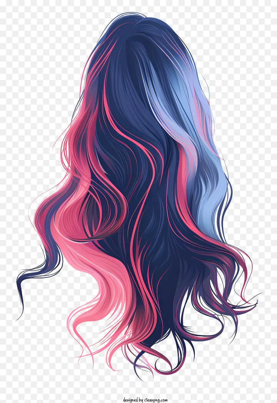 Длинный Парик Волос，Женщина с вьющимися волосами PNG