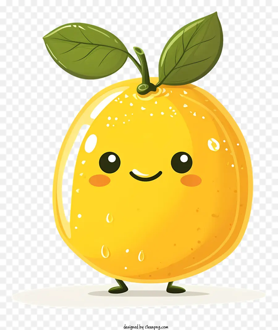 мультфильм лимон，Симпатичный фруктовый персонаж PNG