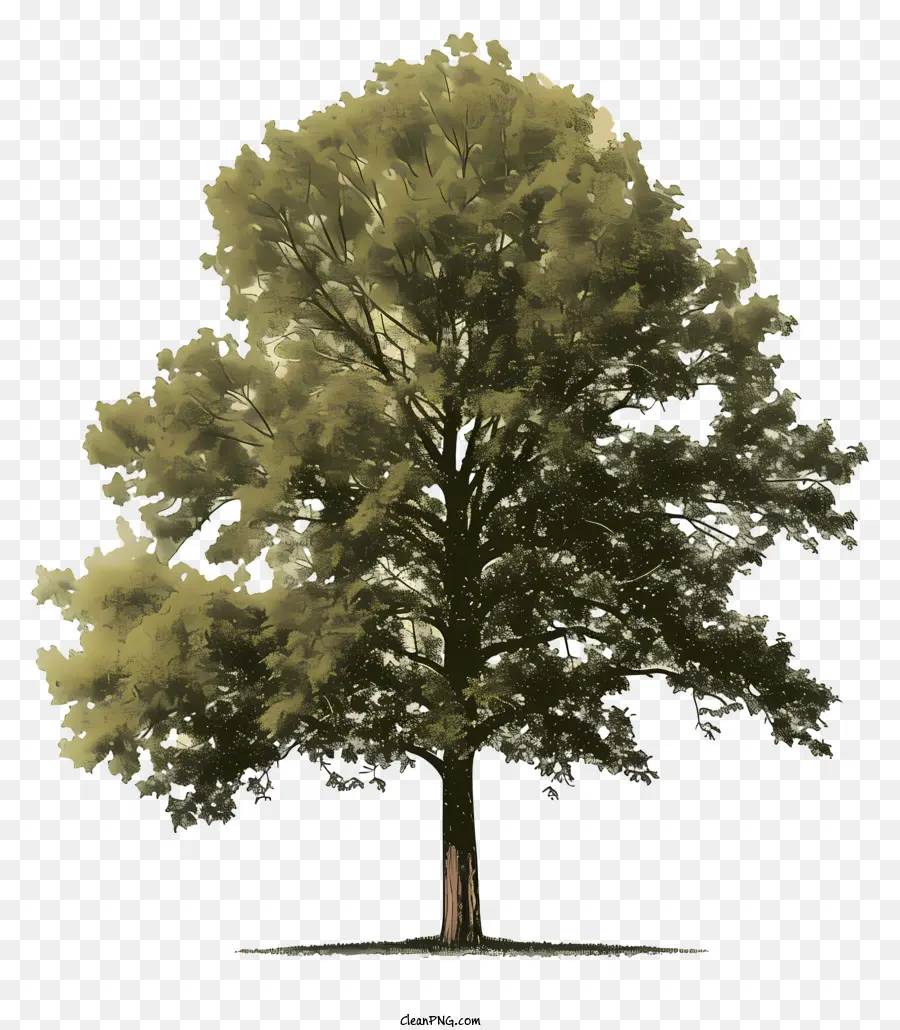Дерево архитектуры，3d рендеринг дерева PNG