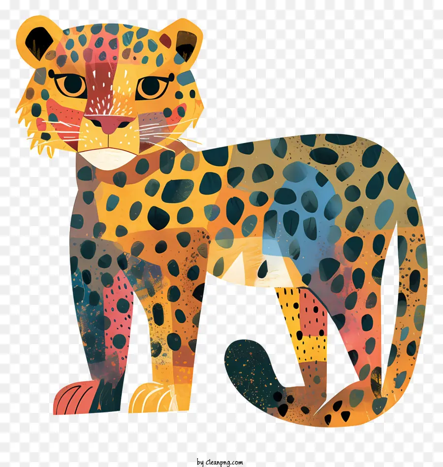 Аннотация Леопард，Лев с пятнами PNG