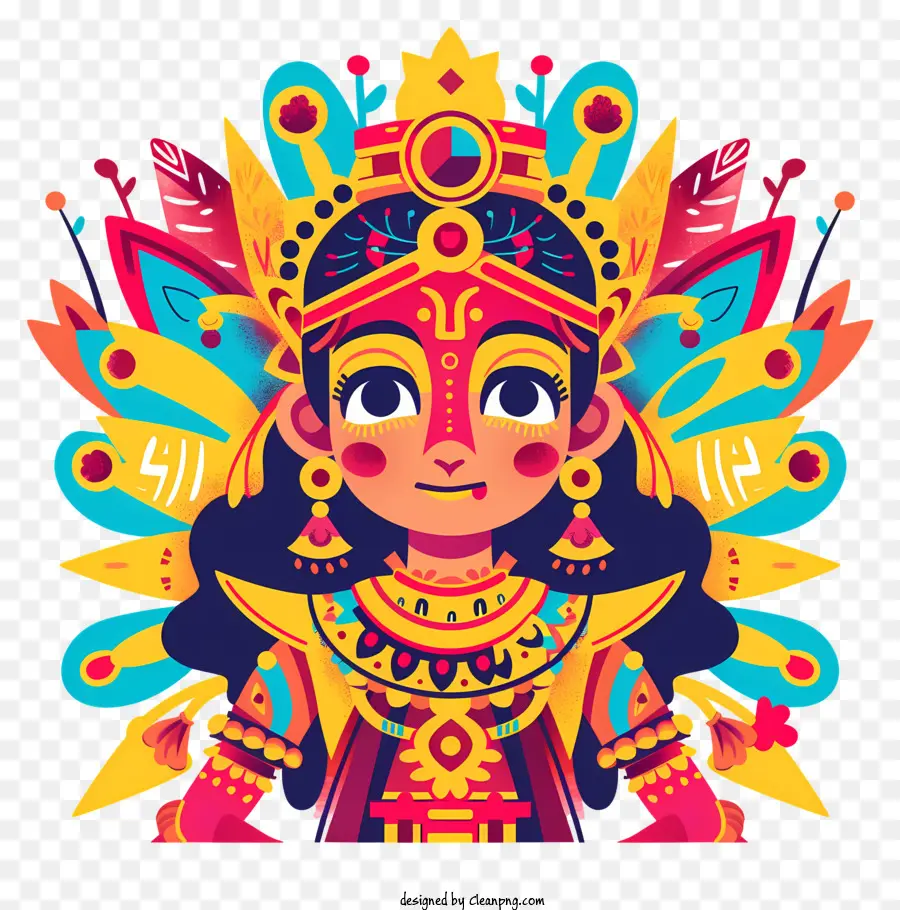 индуистская богиня，Индийское искусство PNG