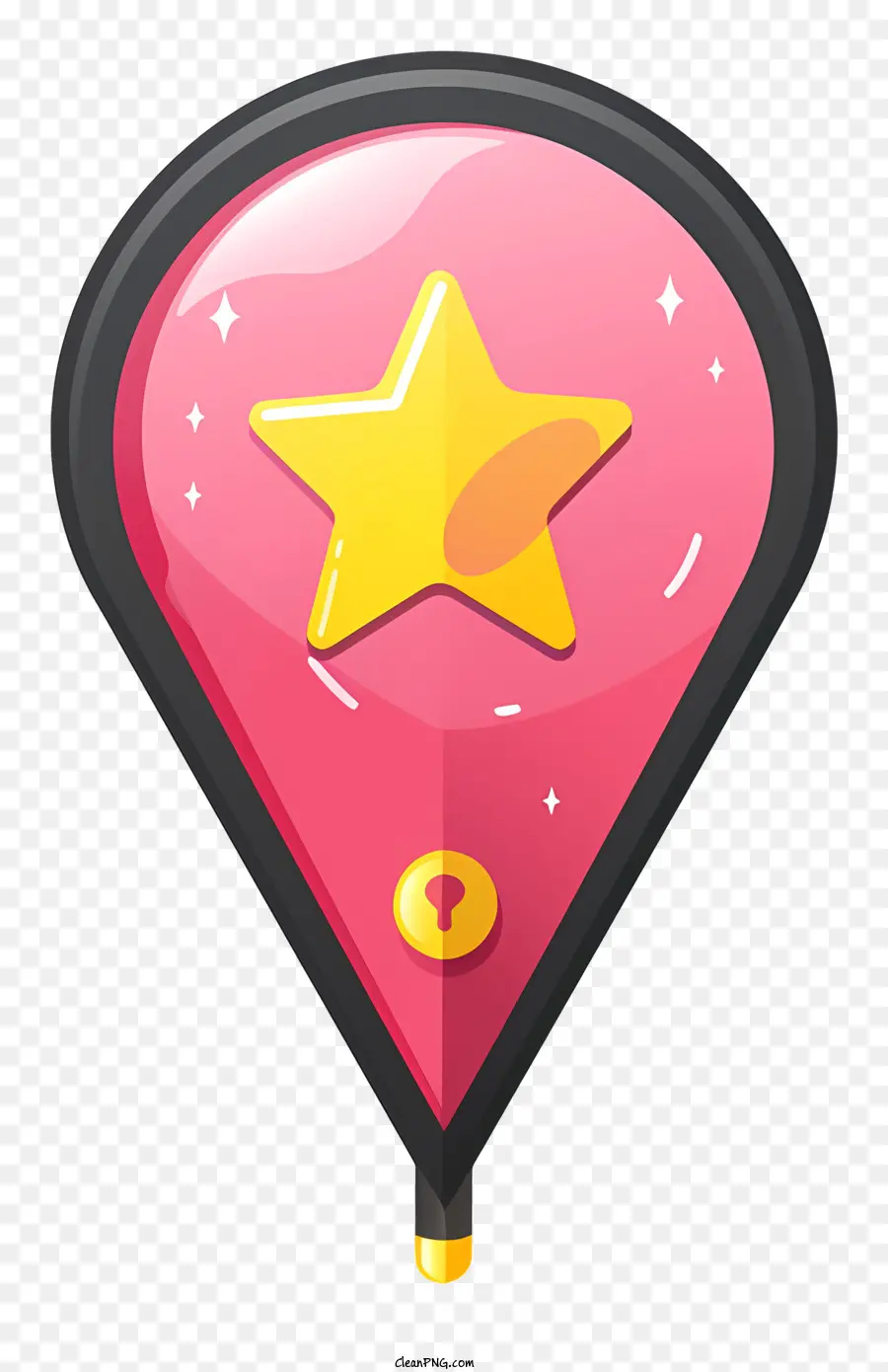 символ расположение，розовая звезда PNG