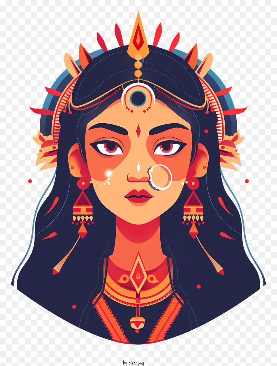 индуистская богиня，индийская мода PNG