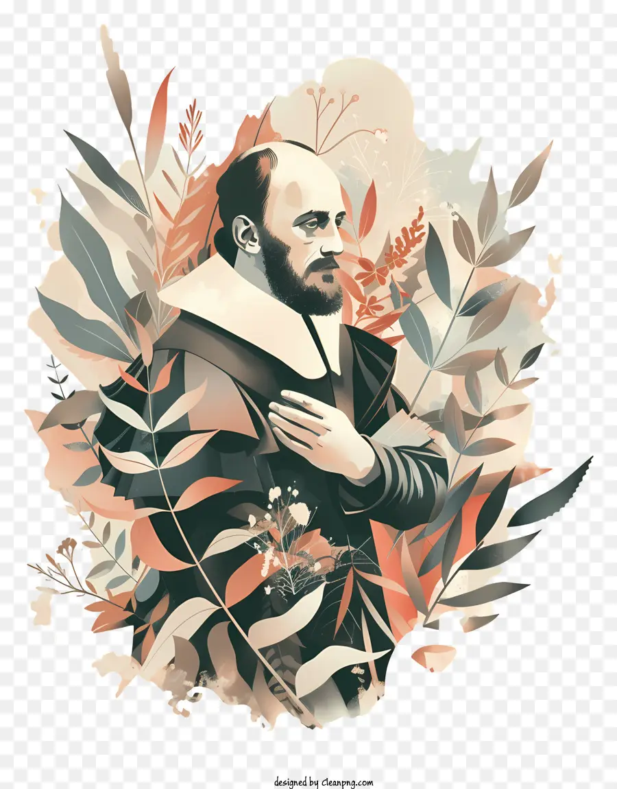 Шекспир，портрет PNG