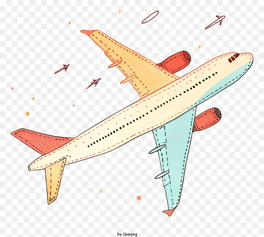 самолет мультфильм，Airplane PNG