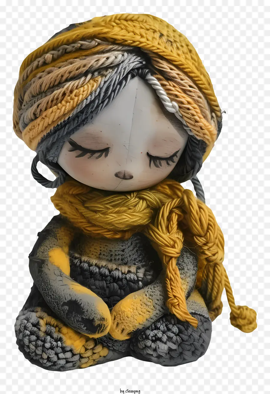Amigurumi Dol，вязаная кукла PNG