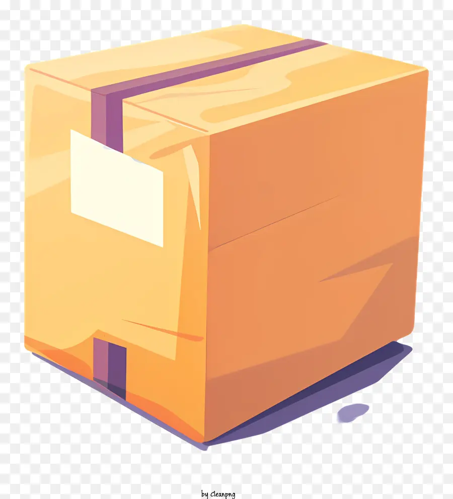 коробка доставка，фиолетовая наклейка PNG