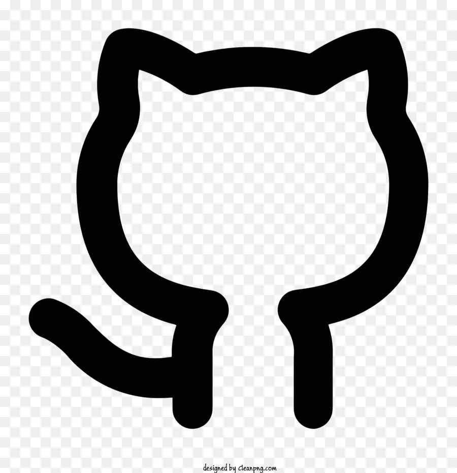 значок на Github，кошка в шляпе PNG
