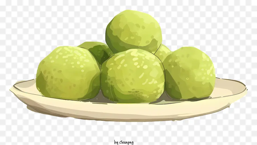 Laddu，зеленые лаймы PNG