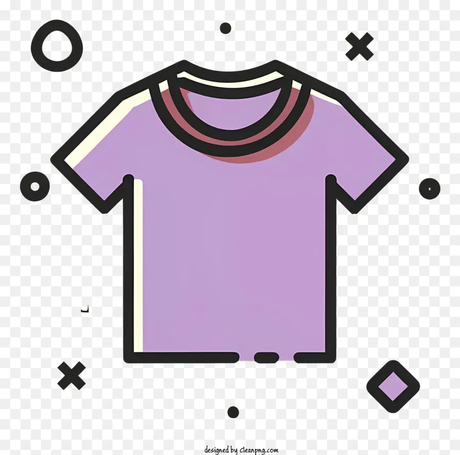 Одежда，фиолетовый футболка PNG