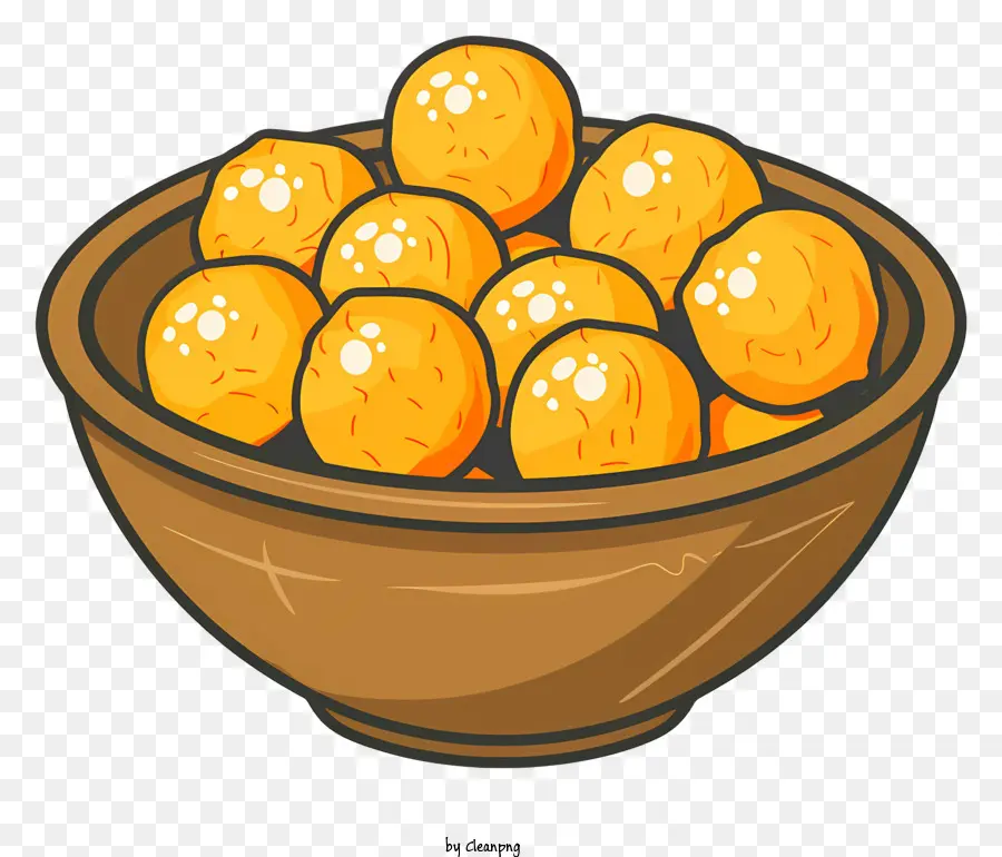 Laddu，деревянная чаша PNG