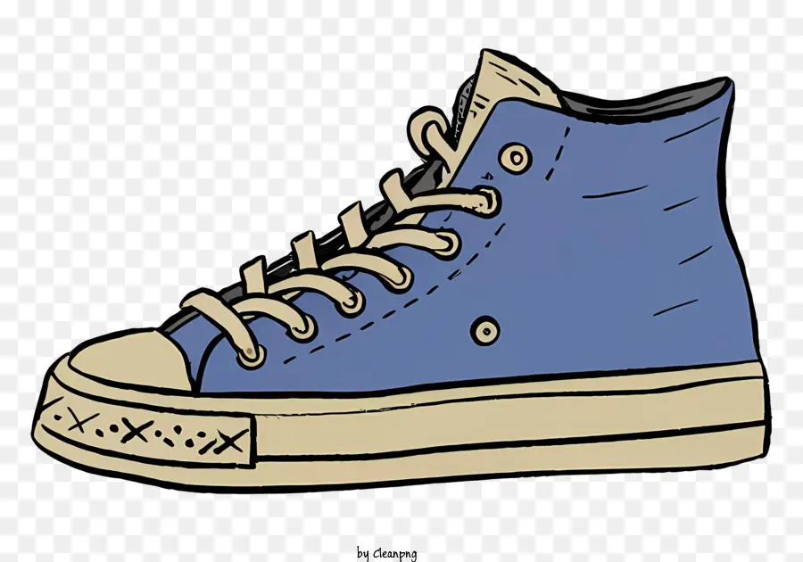 кеды，синие и белые кроссовки PNG