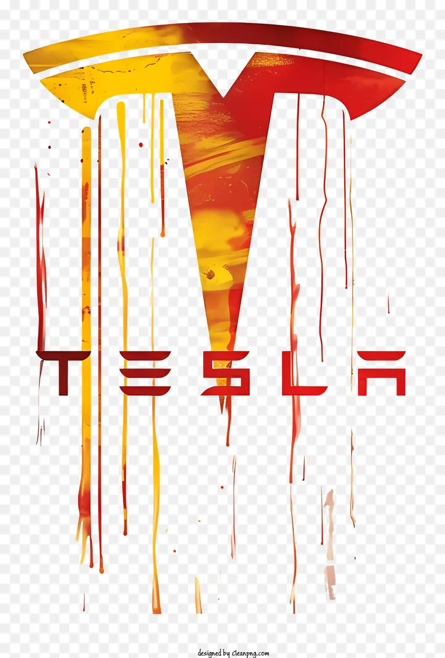 Я был закончил из за，Tesla логотип PNG