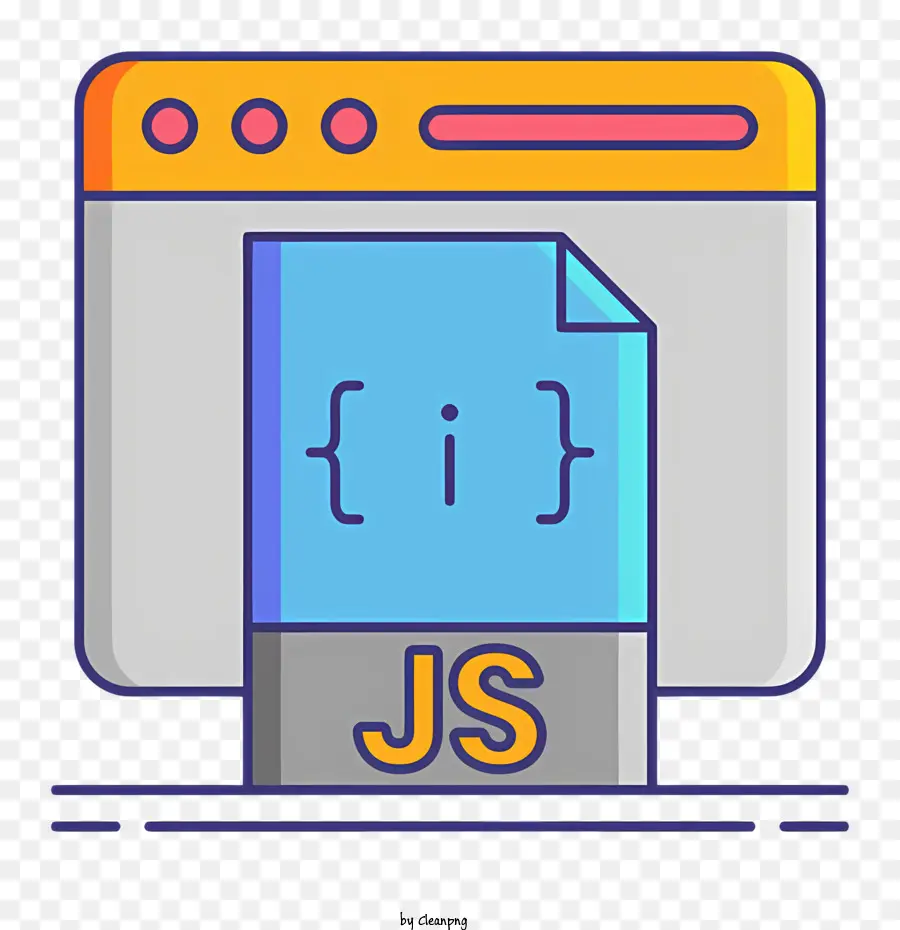 значок на Javascript，экран компьютера PNG