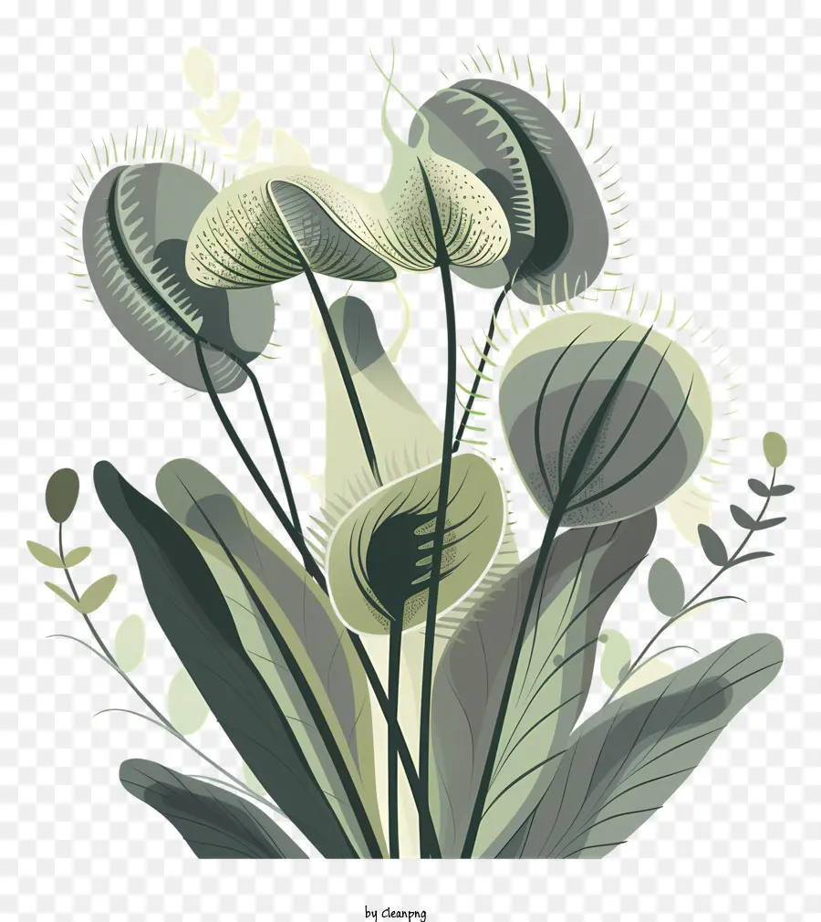 плотоядное растение，рисование PNG