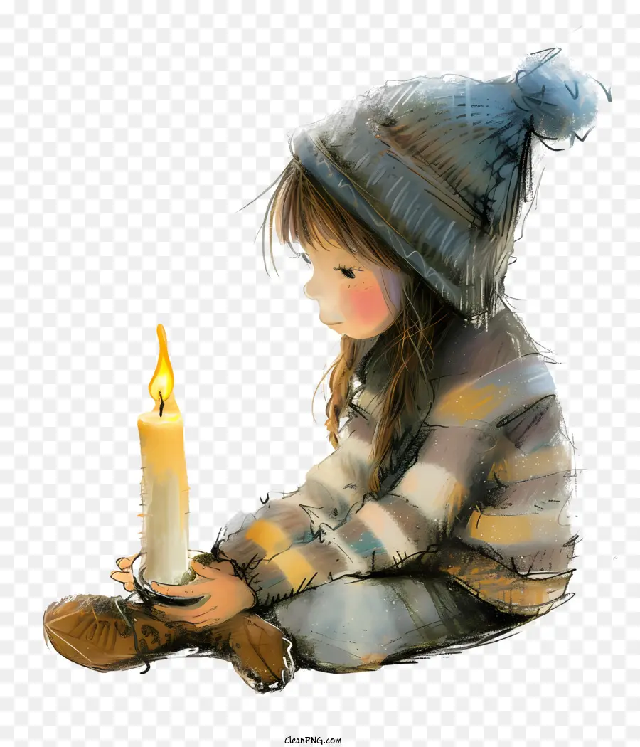 При свечах ребенок，молодая девушка PNG