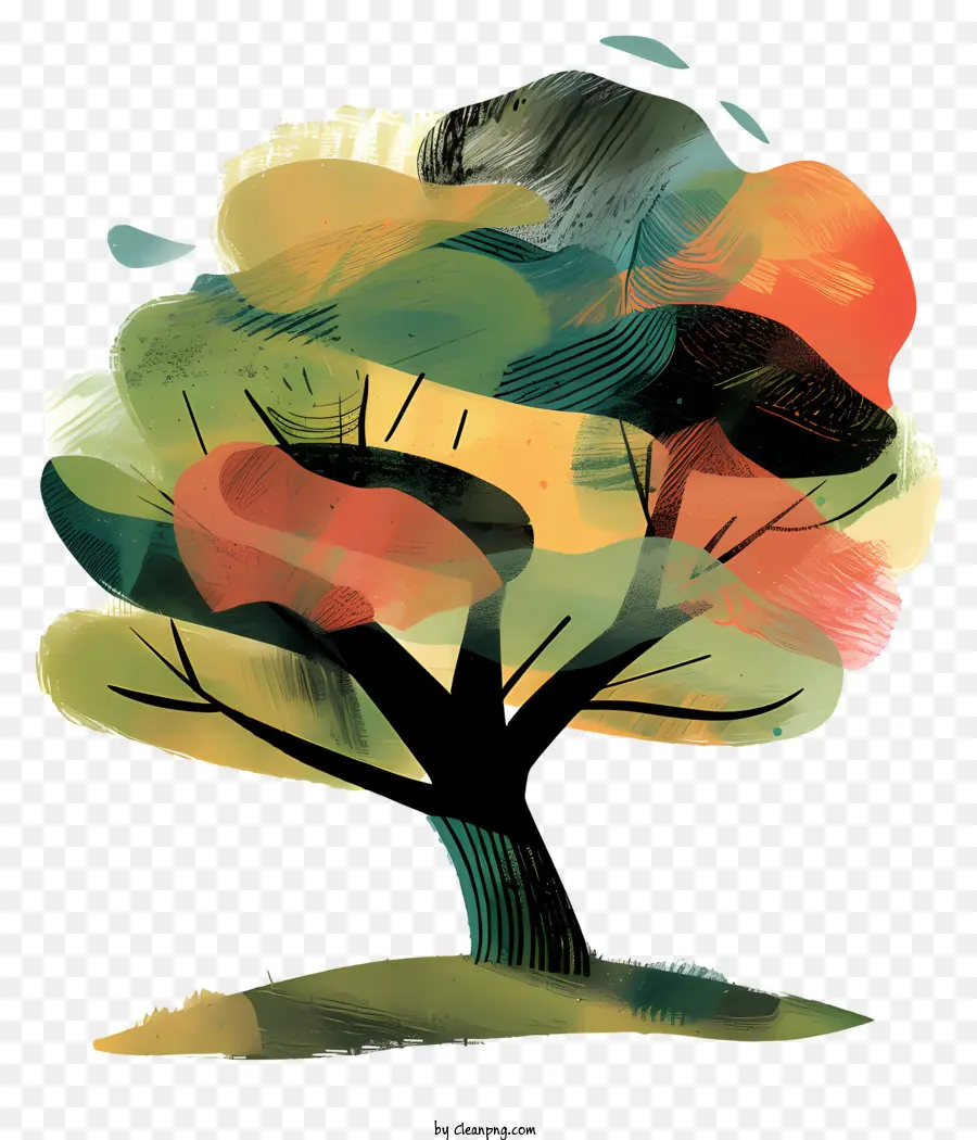 причудливое дерево，картина дерево PNG