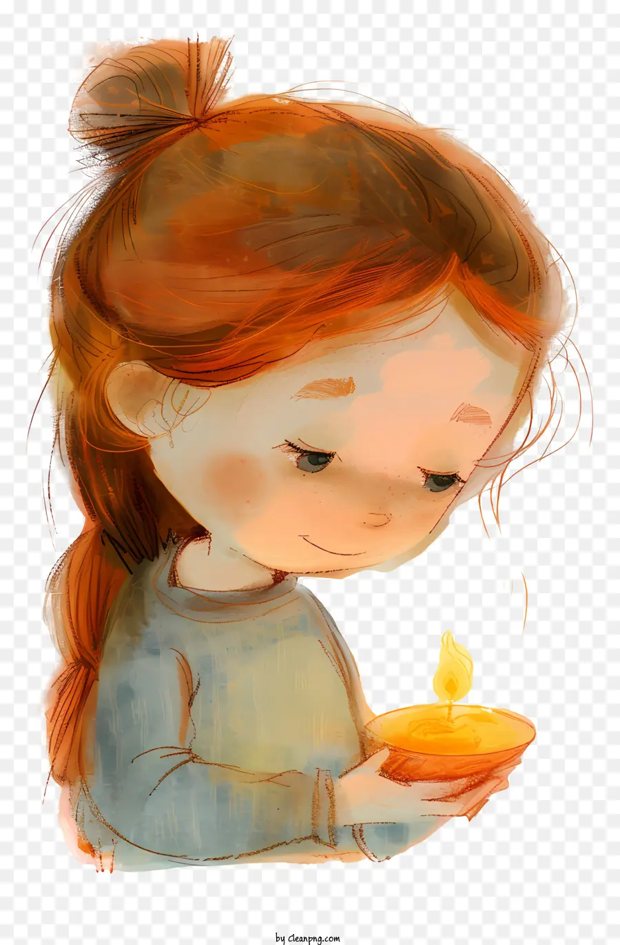 При свечах ребенок，молодая девушка PNG