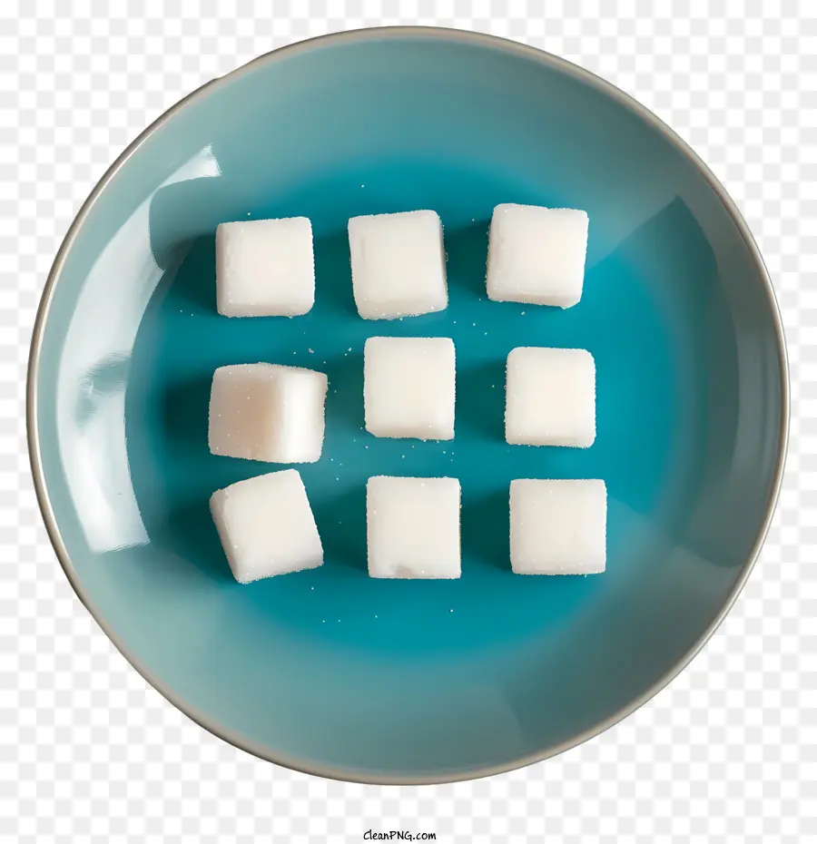 Sugar Cubes，Синий Плита PNG