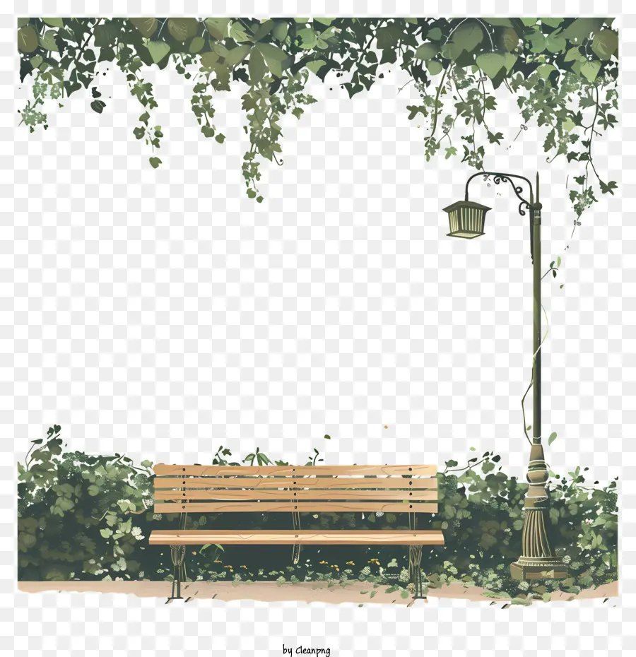 скамейке в парке，Деревянной Скамейке PNG