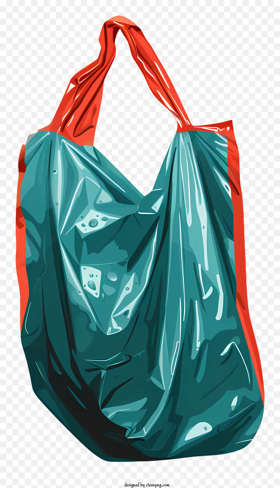 пластиковый мешок，синий пластиковый пакет для покупок PNG