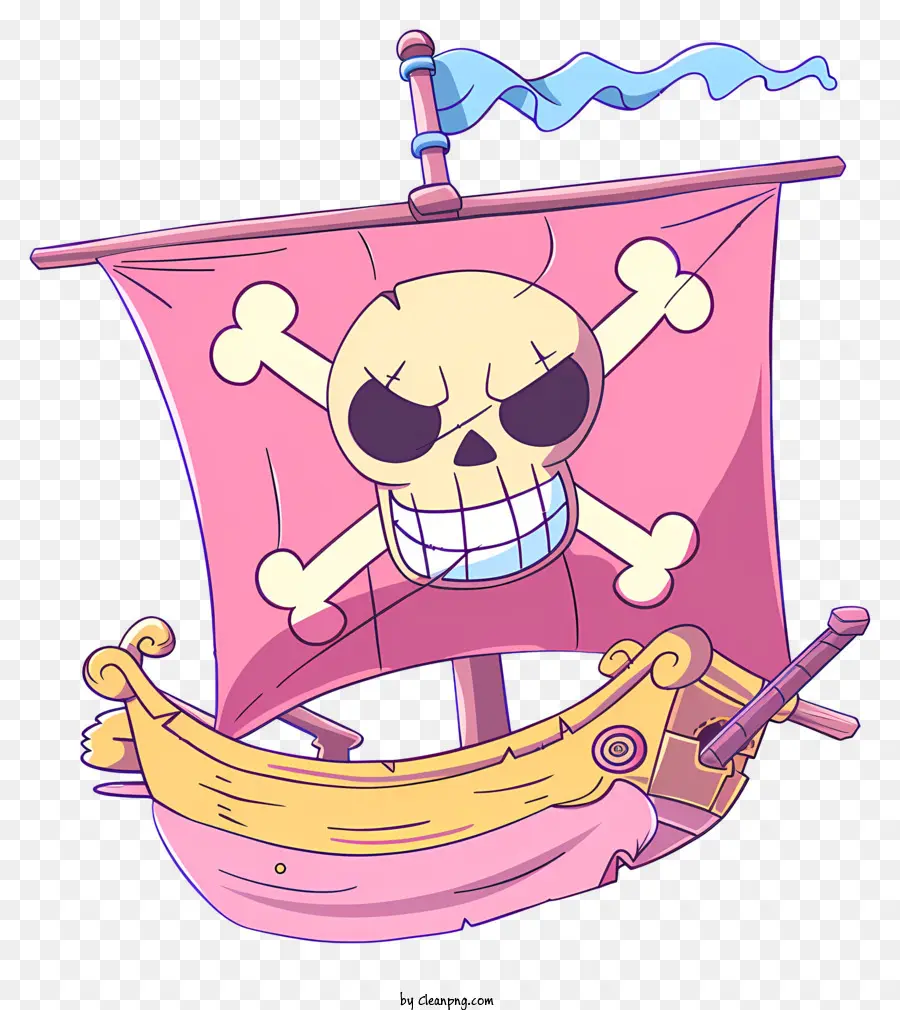 один кусок веселый Роджер，пиратский корабль PNG