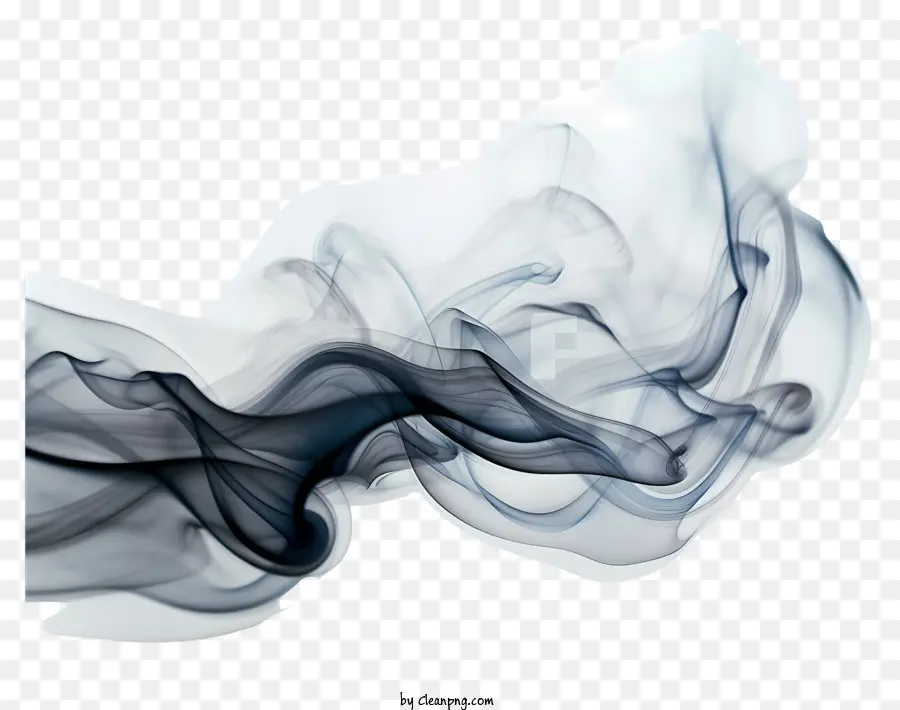черный дым，дымовое искусство PNG