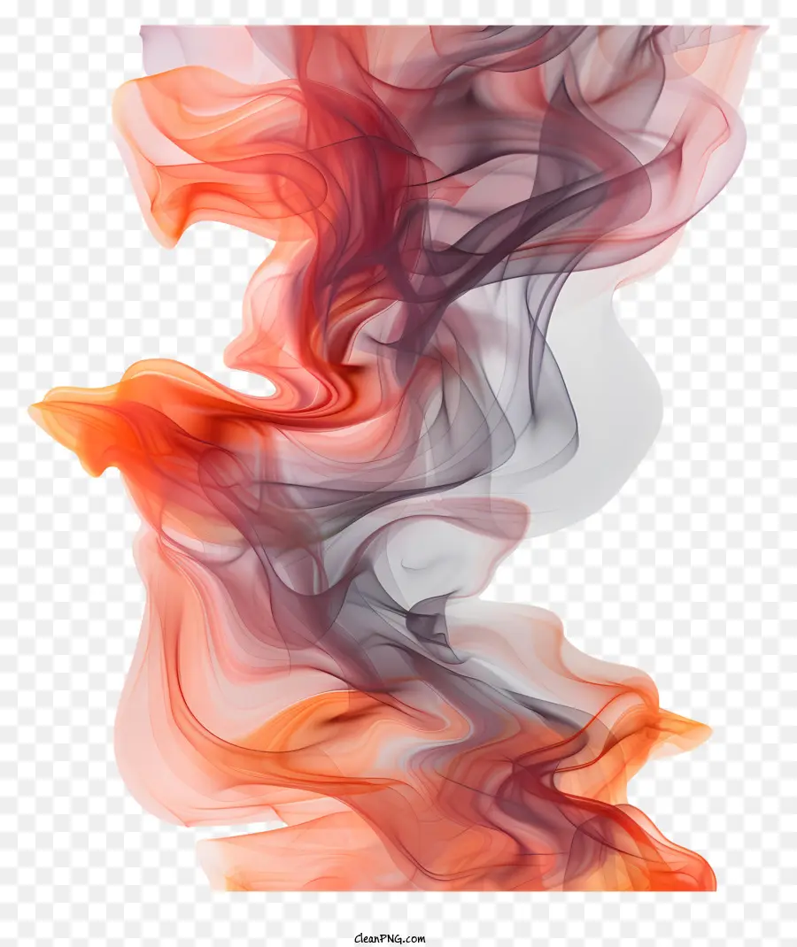 Оранжевый Дым，Абстрактное искусство PNG