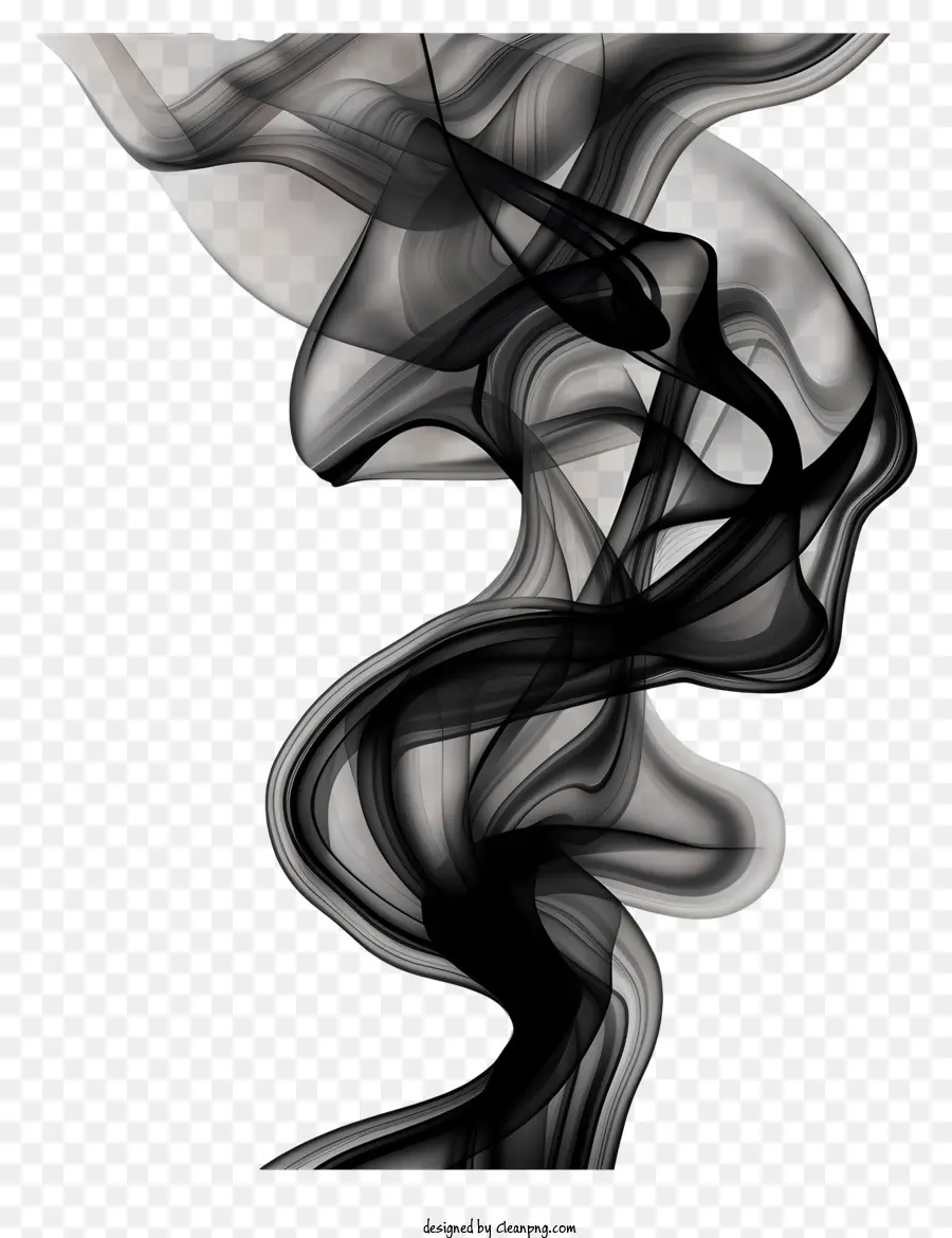 Черный Дым，Абстрактное искусство PNG