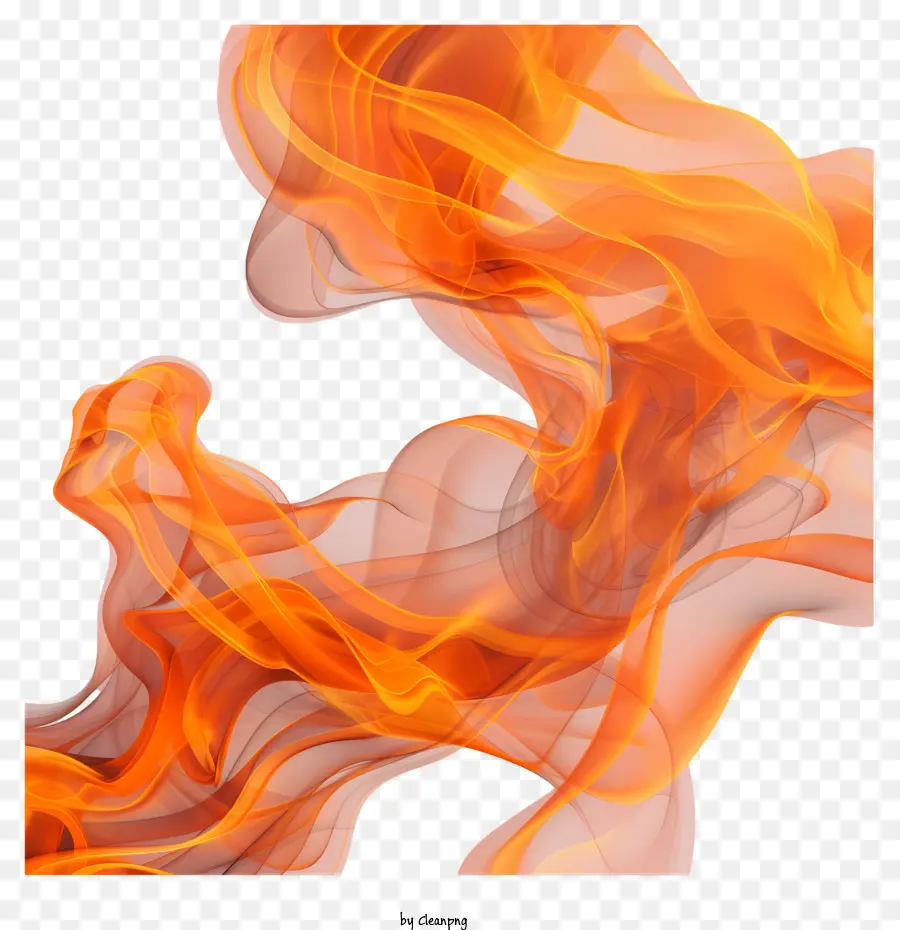 Оранжевый Дым，Огонь PNG