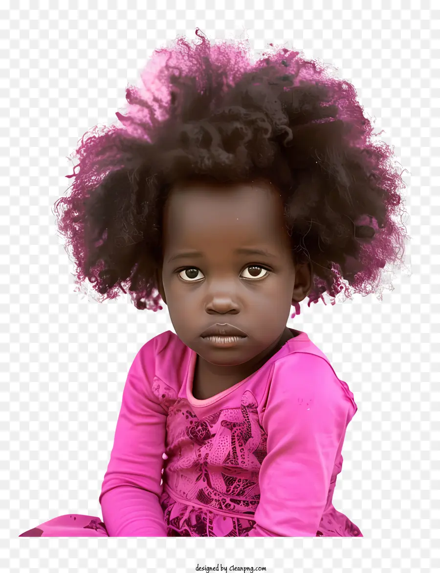 Ребенок，Афро прическа PNG