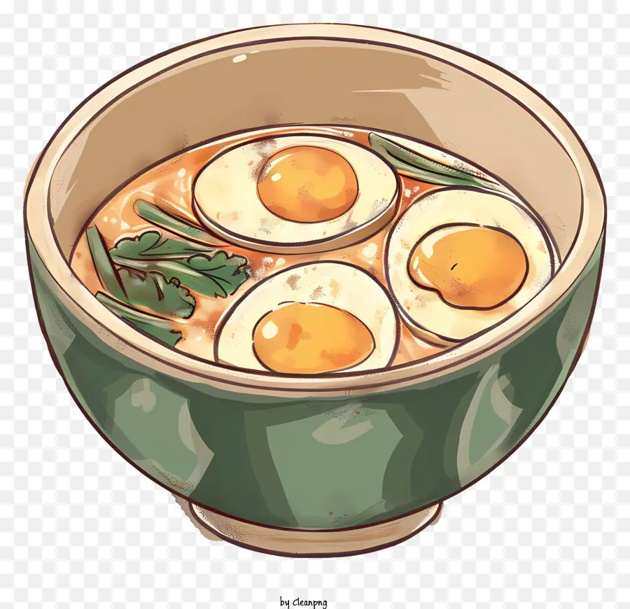 Тайское рагу яйца，корейский суп PNG