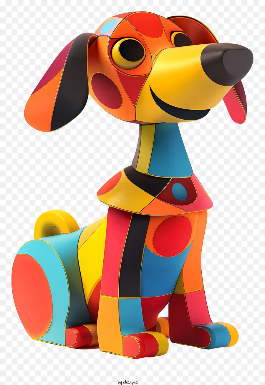 игрушка для собак，разноцветная статуэтка собак PNG
