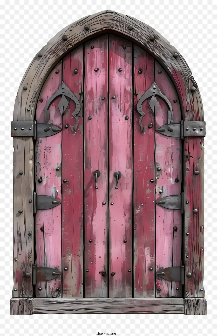 деревянные двери，богато украшенная деревянная дверь PNG