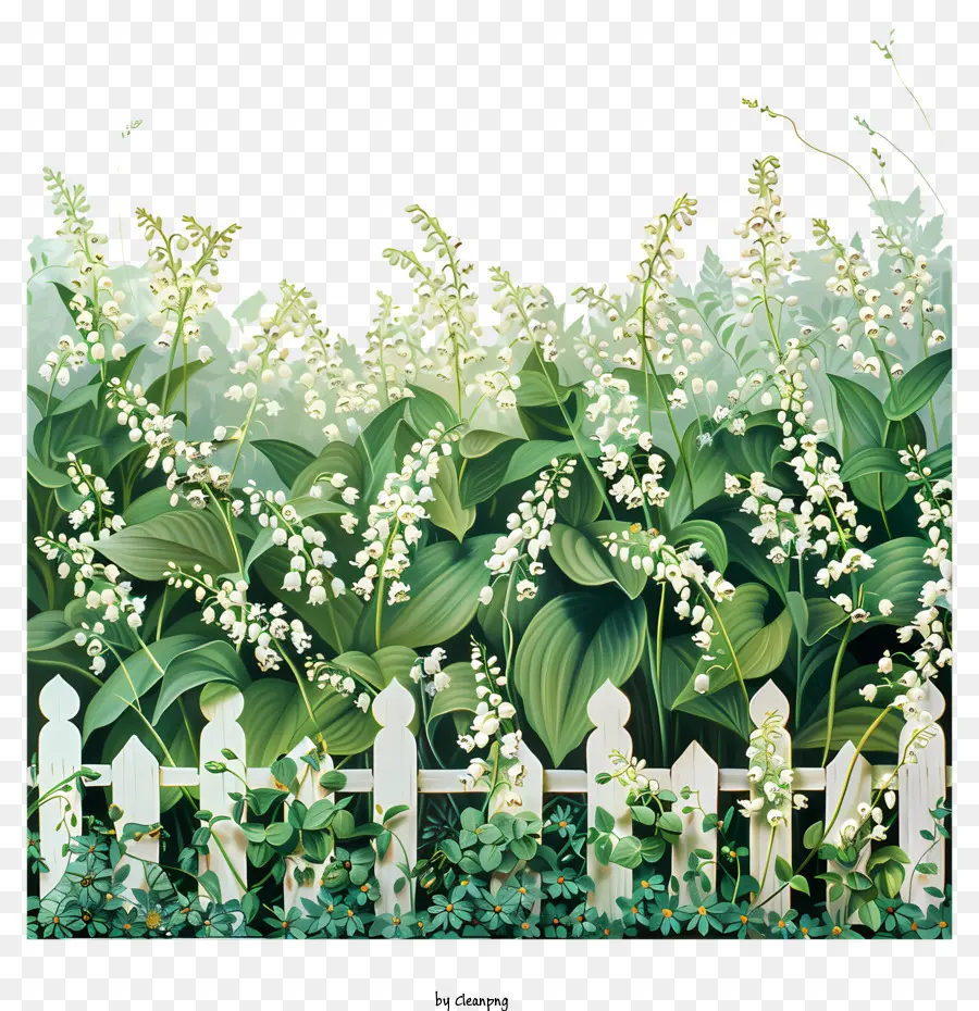 садовый забор，забор из белого штакетника PNG