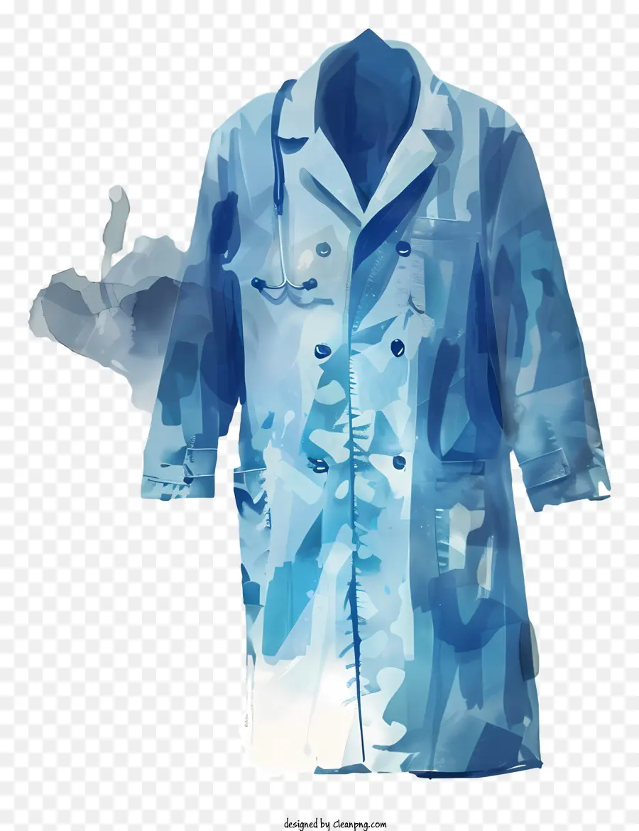 синее пальто，Синий лабораторный халат PNG