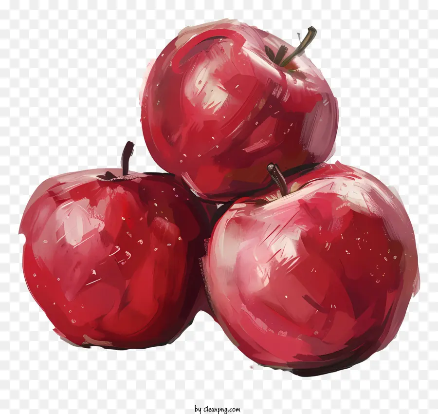 красные яблоки，свежие фрукты PNG