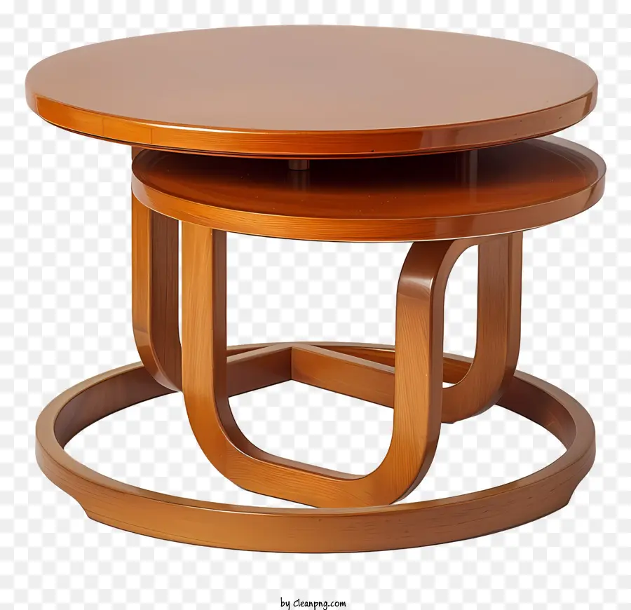 журнальные столы，круглый деревянный стол PNG