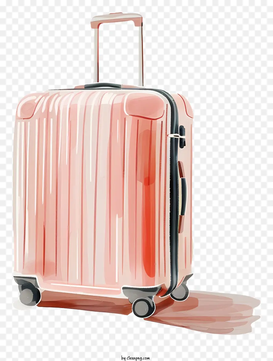 багаж，розовый чемодан PNG