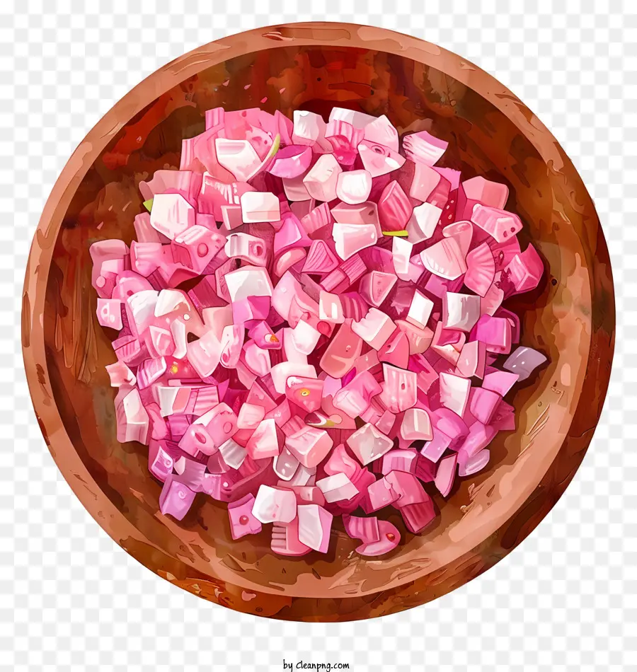 Севиче，розовые кристаллы PNG