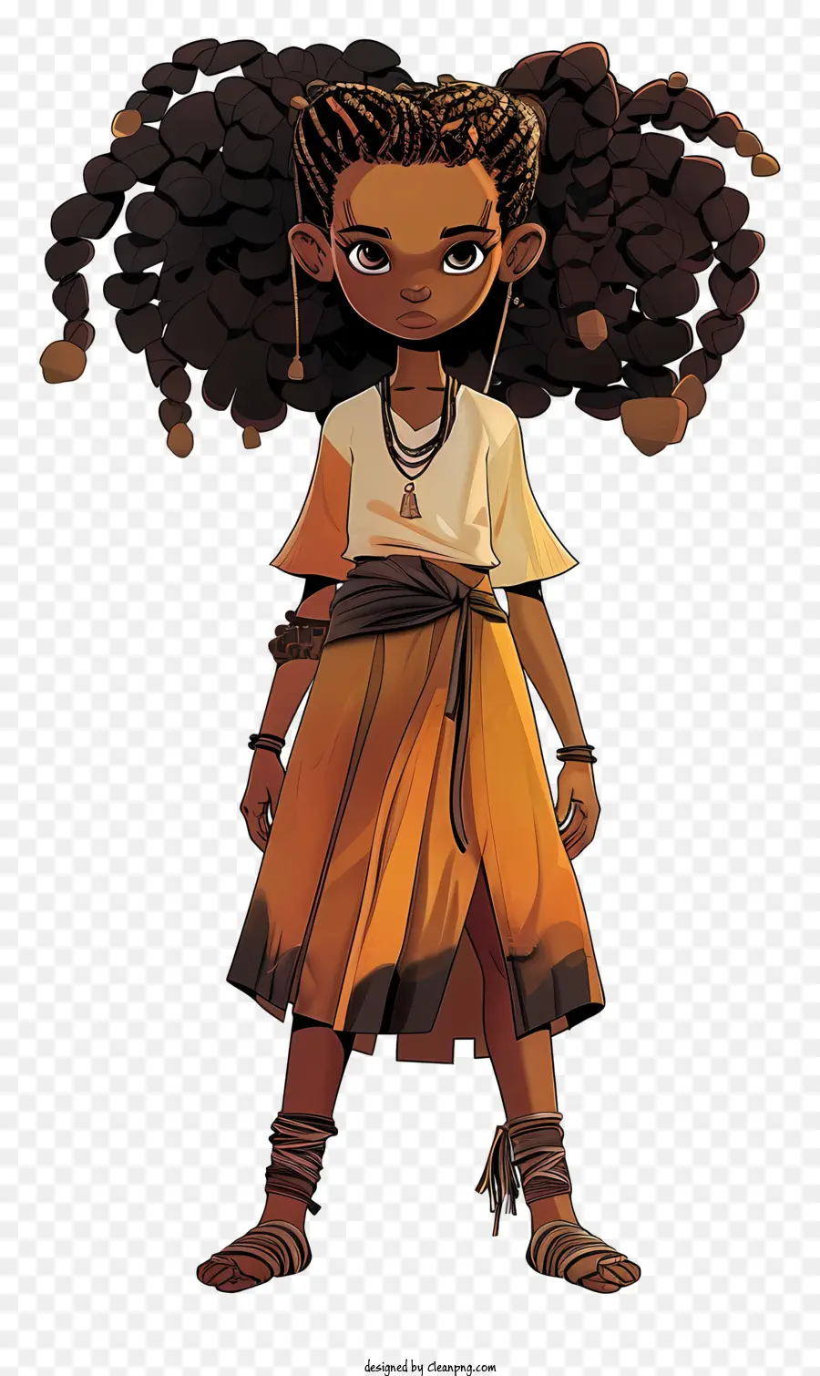 африканские девушки，длинные черные волосы PNG