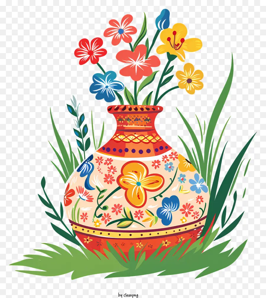 Счастливого Новруза，цветочная композиция PNG